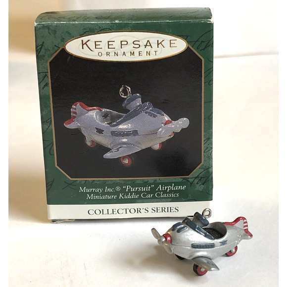 Murray Airplane 1997 Miniature A Series Kiddie Car Hallmark Christmas Ornament - Picture 1 of 12